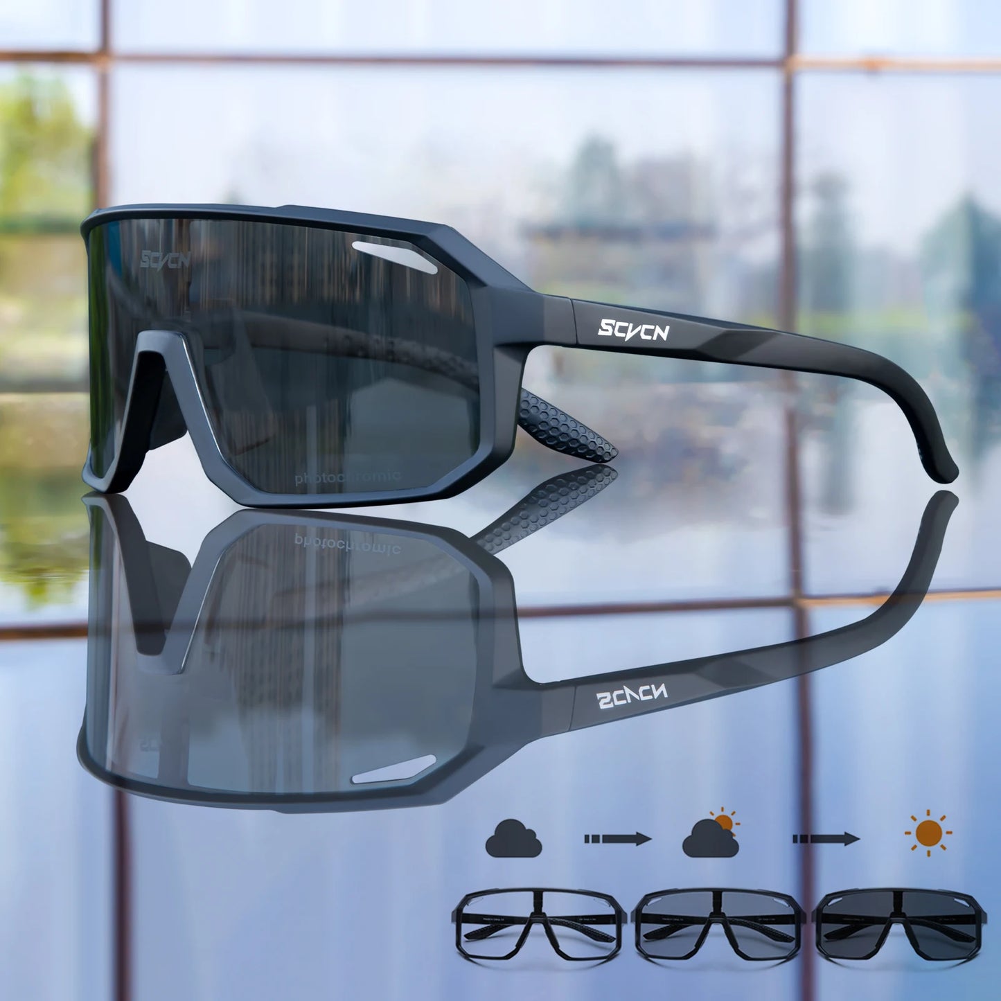-COLE Photochromic SEVEN flex Sport Sunglasses (Transition Lens) - (7 colors available)
