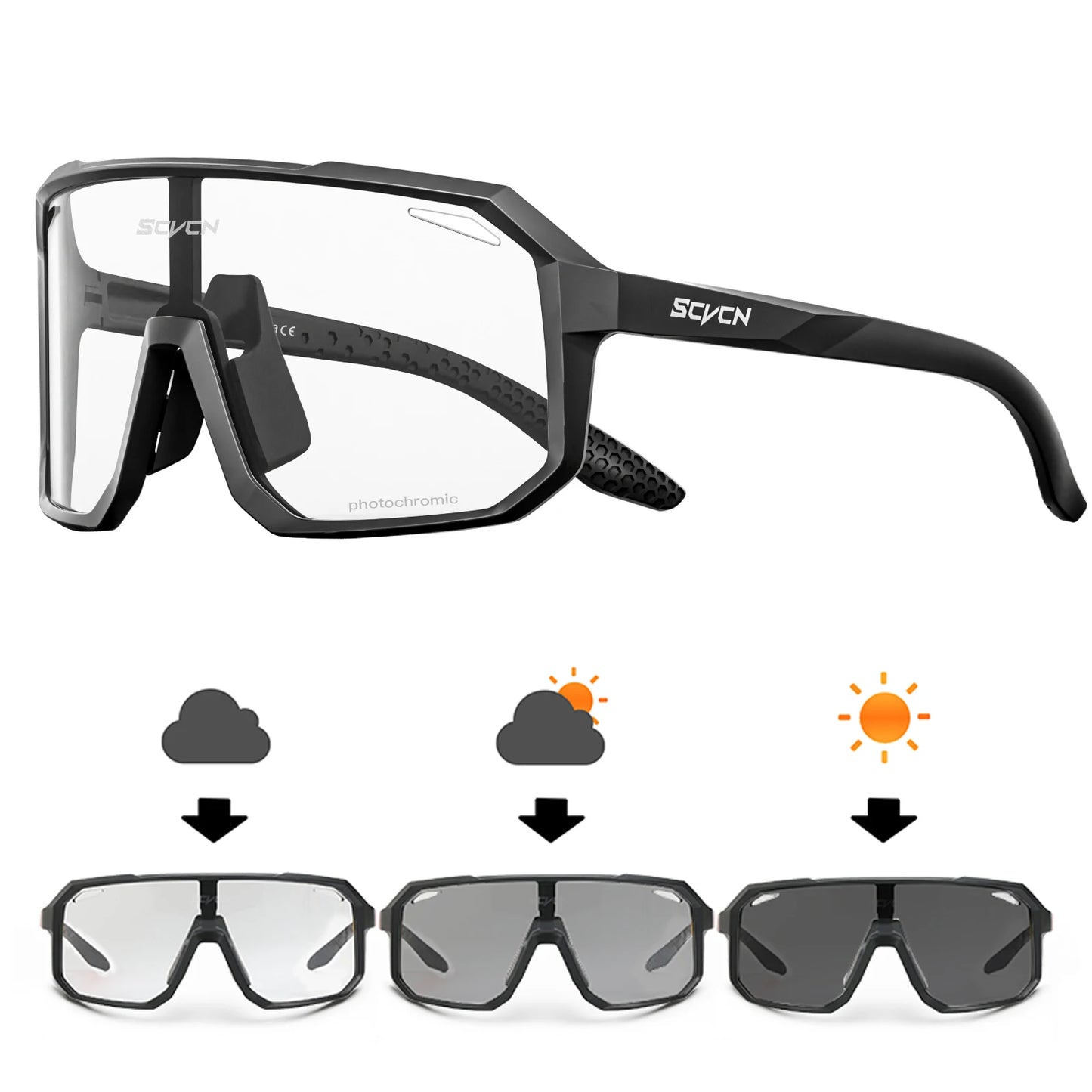 -COLE Photochromic SEVEN flex Sport Sunglasses (Transition Lens) - (7 colors available)