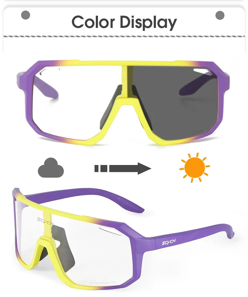 -COLE Photochromic SEVEN flex Sport Sunglasses (Transition Lens) - (7 colors available)
