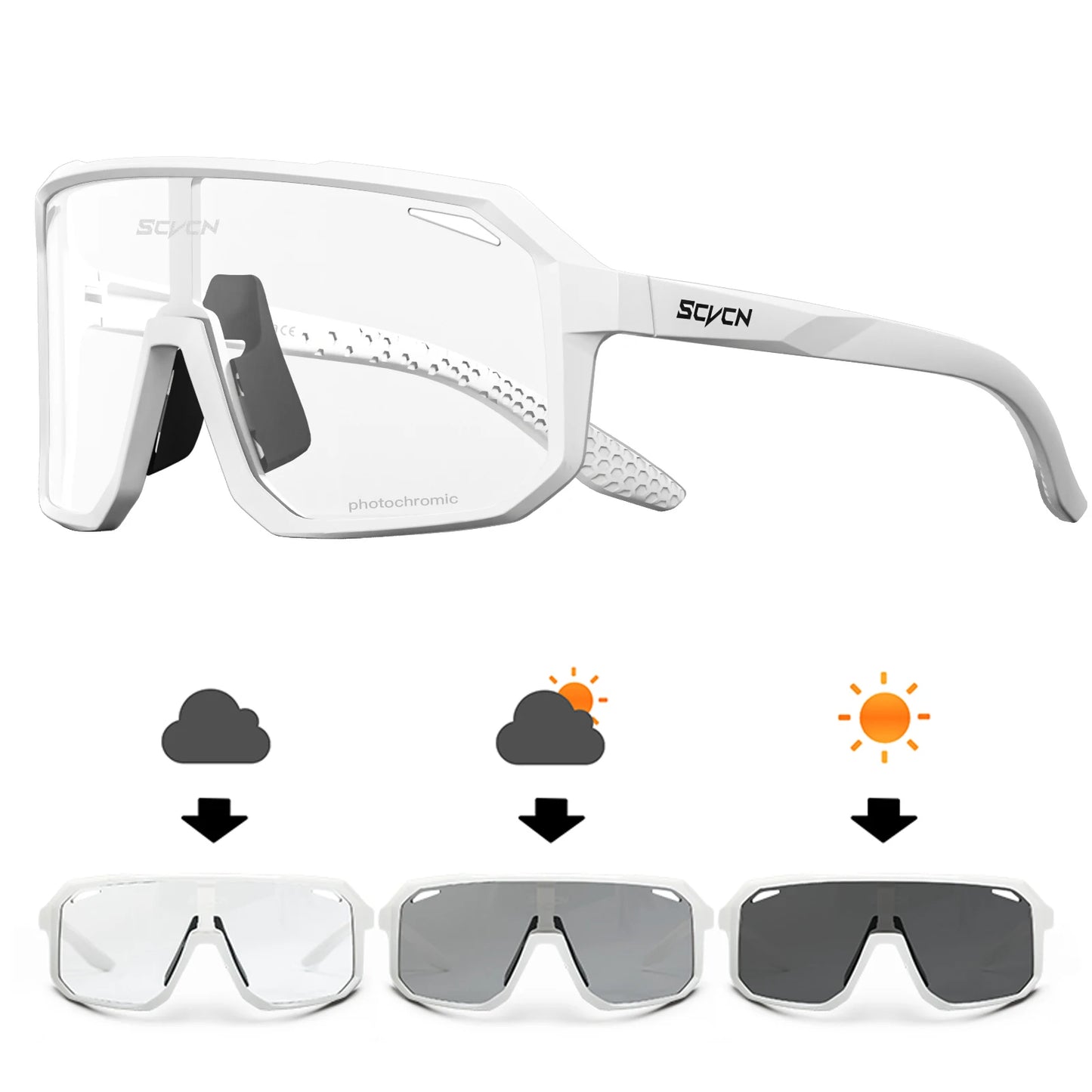 -COLE Photochromic SEVEN flex Sport Sunglasses (Transition Lens) - (7 colors available)