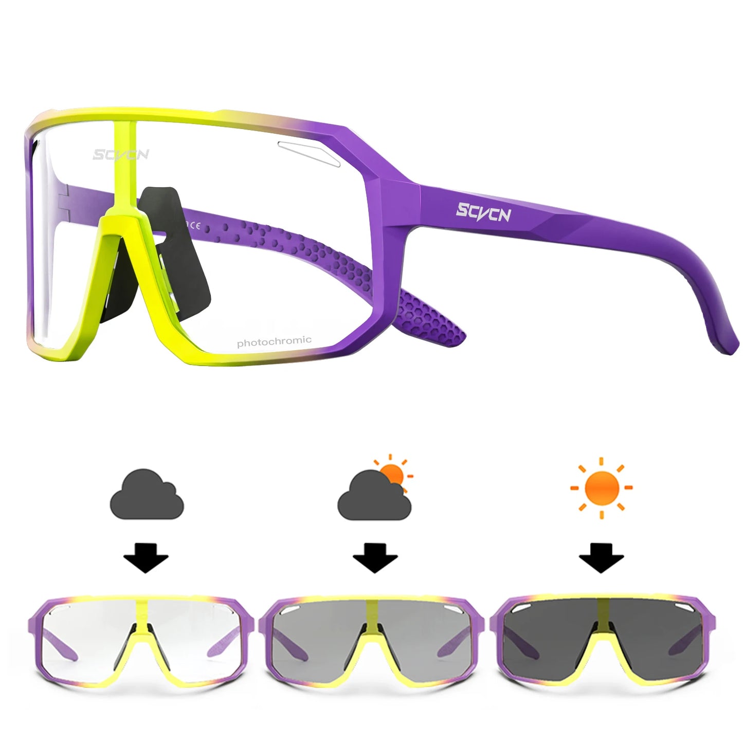 -COLE Photochromic SEVEN flex Sport Sunglasses (Transition Lens) - (7 colors available)